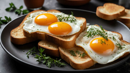 Toast avec Oeuf